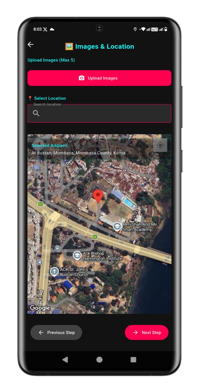 NokNok Map Location View